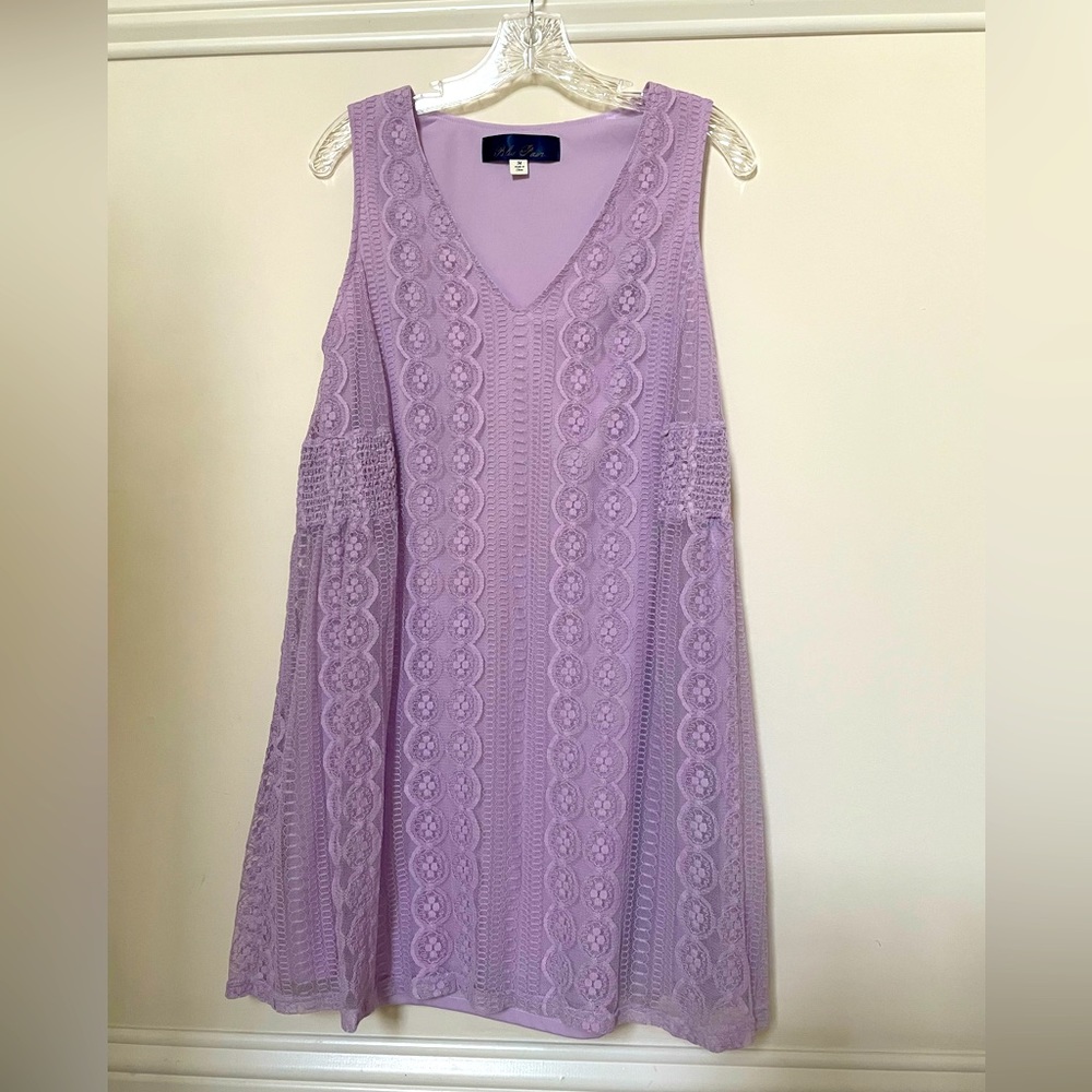Blue Rain (Francesca’s) lavender lace dress